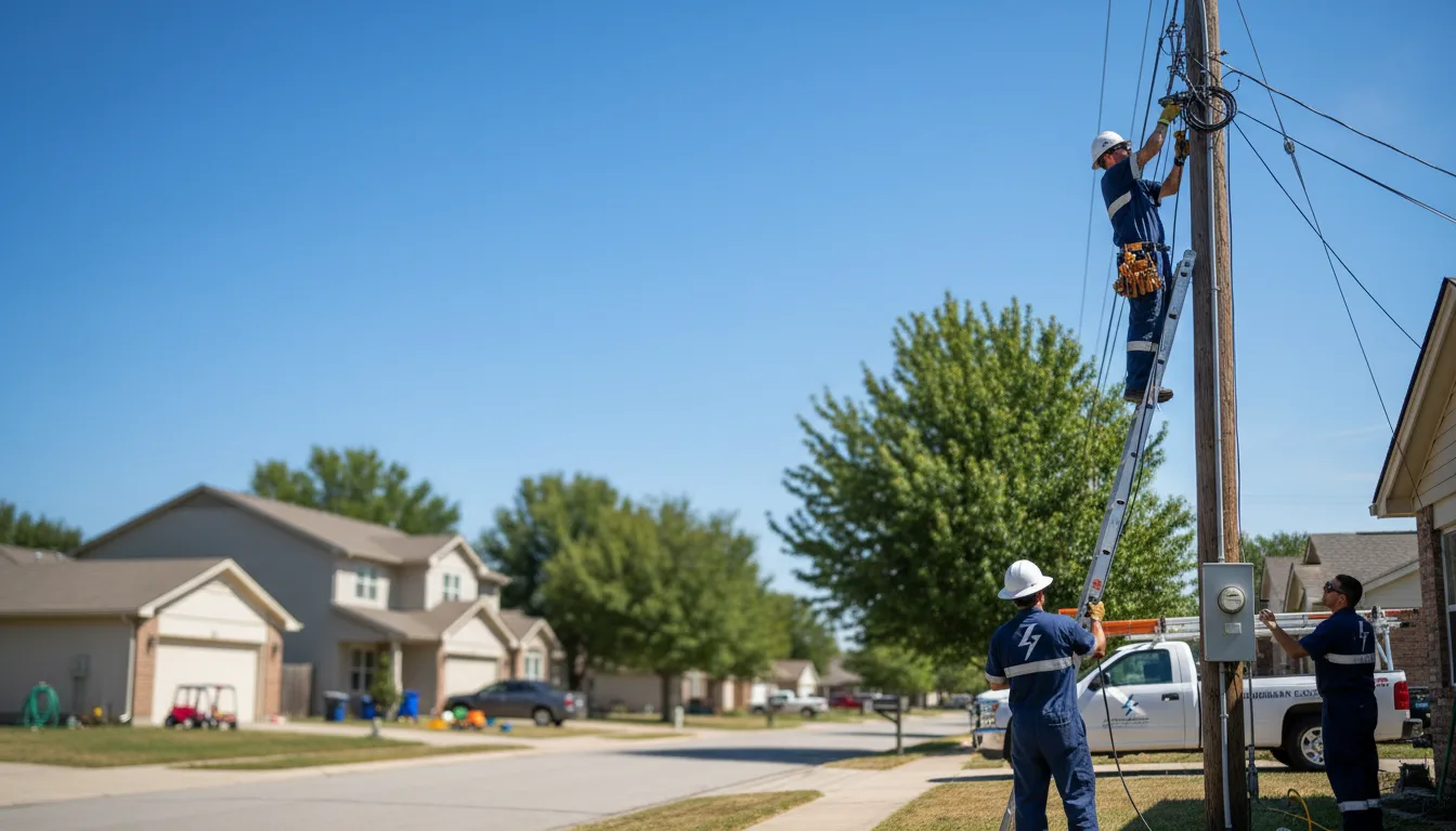 Residential electrician providing installation services in Wheeler, TX